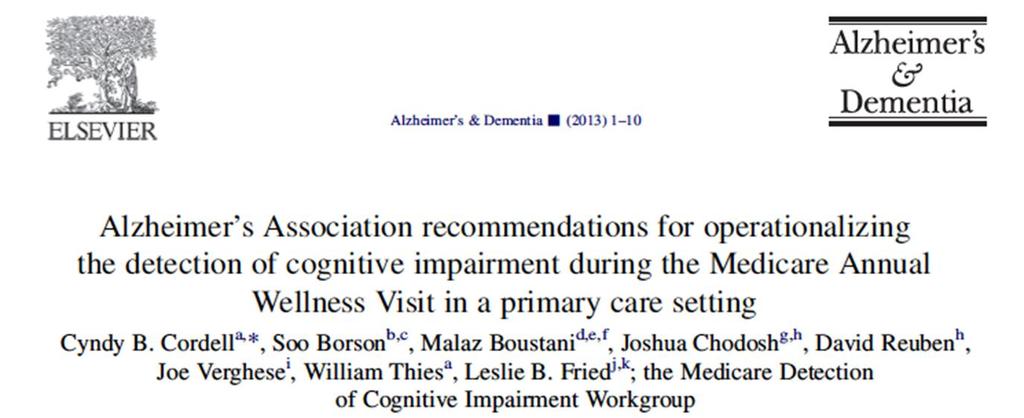Memory Impairment Screen. Buschke et al.