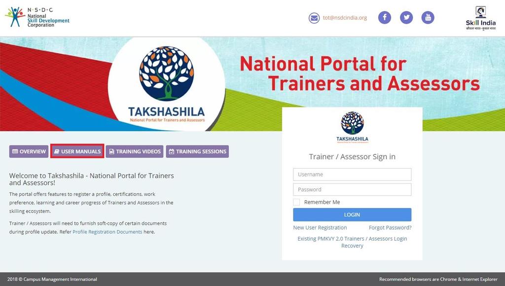 11. My Trainer is asking details on how to use the TAKSHASHILA Portal?