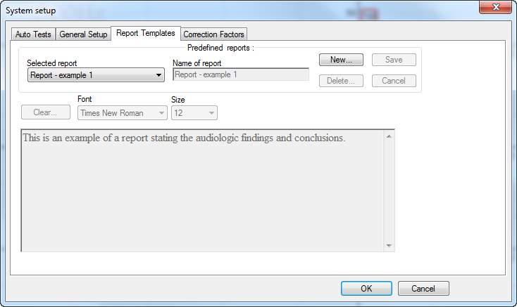 Once the reports are made, they can be addressed by the Report button in the ASSR screen or the Estimated Audiogram