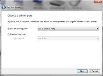 Find and select your printer, click next (remember to select the correct