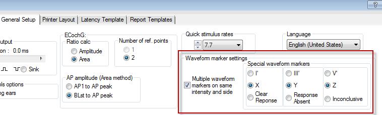 Eclipse Additional Information Page 55 3.7.2.6 Special waveform markers In the edit screen, you have additional labels to use for marking points of interest on the waveforms.