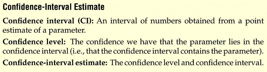 What is a Confidence-Interval Estimate?