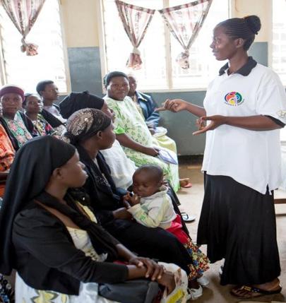 host community meetings with key stakeholders including village chiefs, community-based organizations, religious leaders, HSAs, and local teachers on the importance of early infant HIV testing and