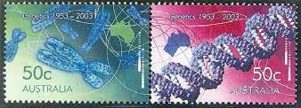 91 DNA Discovery-Teamwork Jayant Pai-Dhungat Medical Philately 50 th anniversary of DNA discovery, stamp-australia-2003 Crick and Watson Stamp-Palau 2000 DNA is probably the most famous molecule in