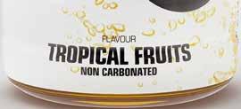 PROTEIN WATER TROPICAL FRUITS 500 ml Say no to lactose, sugars and fat and HELLO to 100 % whey isolate protein!