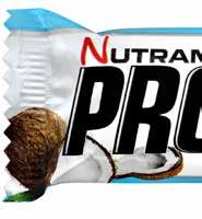 PROTEIN BAR COCONUT 2 x 33 g Nutramino Protein Bar Coconut is a protein bar that tastes like a dream with a delicious combination of genuine grated coconut and chocolate without trading its protein