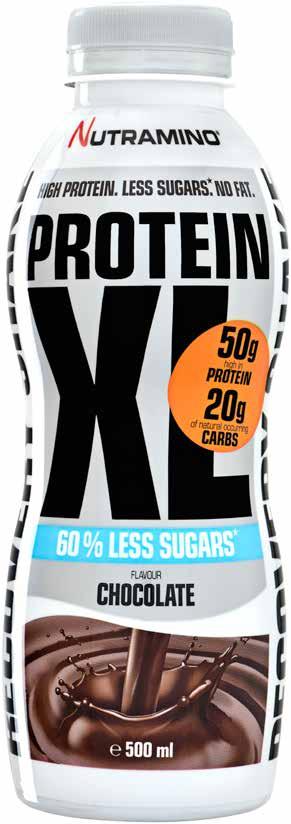 We have reformulated the original XL shake, reducing the amount of carbs, sugars and calories while preserving XL unbeatable taste.