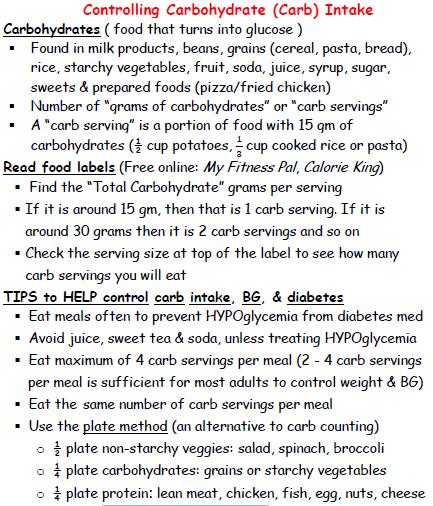7. Carb counting,