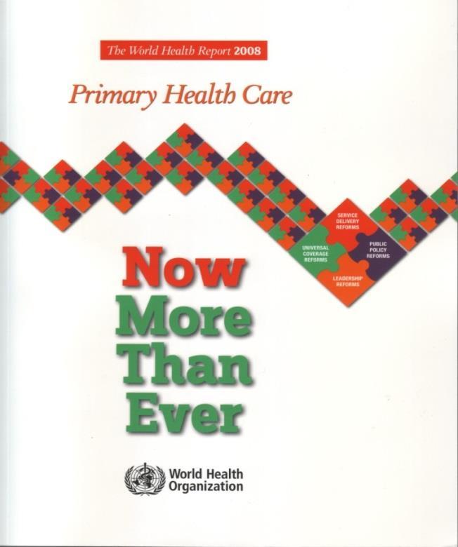 REDIRECTION OF HEALTH SERVICES Reorientation and strengthening of health systems Primary health