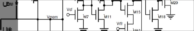 > TCAS-I 8378 < 5 neuron s DC bias current is provided by transistor M1 whose gate is controlled by the voltage Vinj.