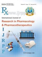 International Journal of Research in Pharmacology & Pharmacotherapeutics ISSN Print: 2278-2648 IJRPP Vol.