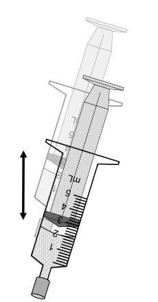 Step 11. Draw up an additional 2 ml of water into the oral syringe (See Figure J). J Step 12. Replace the cap on the oral syringe.