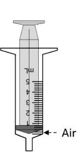 Remove the cap from the oral syringe (See Figure G). G Step 9. Place the tip of the oral syringe in the mouth right away.
