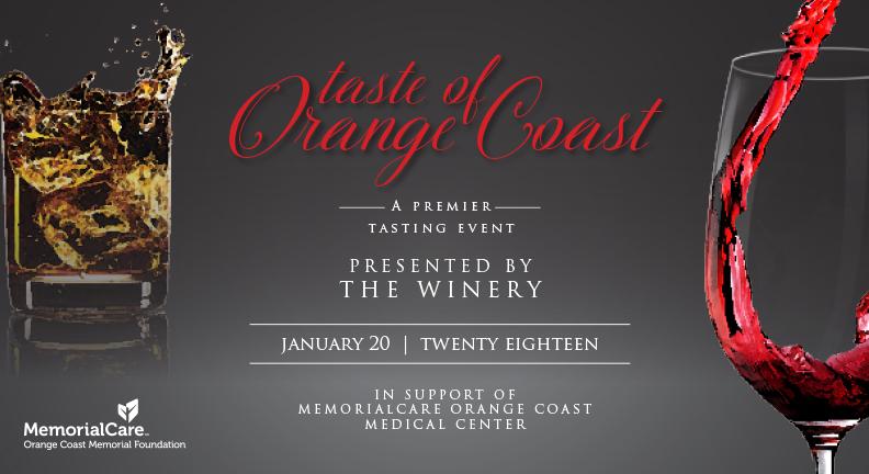 Join MemorialCare Orange Coast Medical Center Foundation for an afternoon of wine and spirits presented by THE WINERY Restaurant & Wine Bar of Tustin.