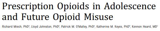 Prescription Opioids in Adolescence and