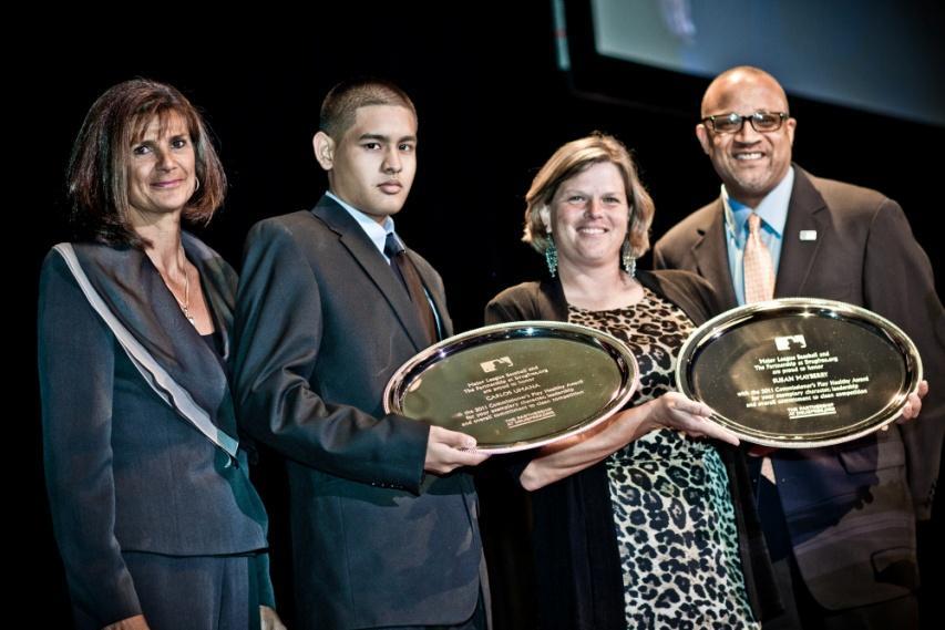 IN COMMUNITIES AND ON THE FIELD: 2011 Commissioner s Play Healthy Award Winners Susan Mayberry, a youth coach and teacher from Overland Park, Kansas and Carlos Umana, a teen athlete from El Paso,