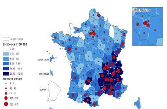 Measles in Europe: France As of 19 April, over 7500 cases
