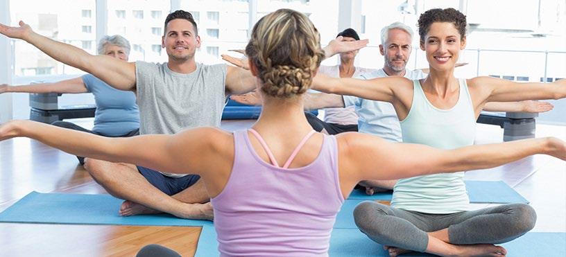 FITNESS CLASSES: YOGA YOGA This beginner-level class focuses on basic poses, breathing, and alignment.
