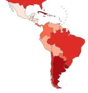 Pacific area Uruguay and Argentina have the highest incidence and mortality rate in colon, rectal and pancreatic cancers in the world**, East Atlantic area Galblader