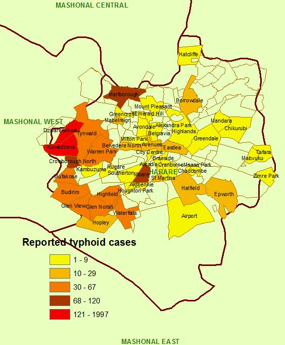 9. Typhoid in Zimbabwe Since 10 October 2011, Harare City has been experiencing an outbreak of Typhoid Fever.