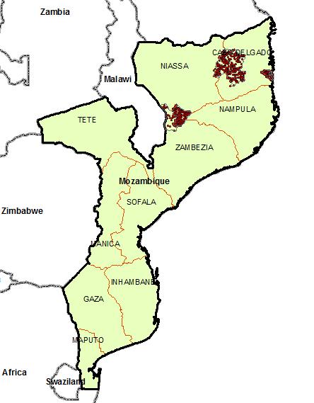 2. Cholera in Mozambique As of 13 th May 2012, a total of 647 cases and 7 deaths (CFR: 1.