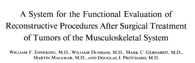 A system for the functional evaluation of reconstructive procedures after