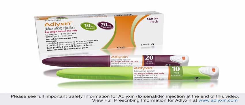 LIXISENATIDE (ADLYXIN) 2016 Drug Mechanism of Action Dosing Pharmacokinetics Side effects How supplied Lixisenatide (Adlyxin)?