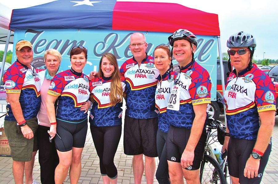 researchers, pharmaceutical representatives, and area cyclists in The Ride to Cure FA.