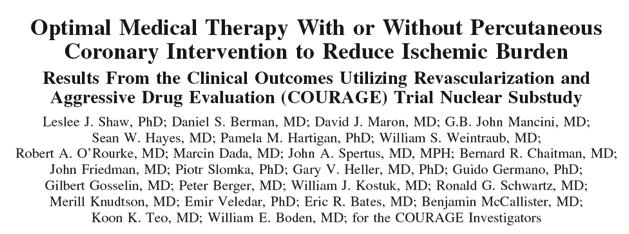 Mortality hazard for (Revasc) vs medical therapy (Medical Rx) as a function of % ischemic myocardium in 10,627 consecutive pts. Followed for 1.9 +/- 0.6 yrs.