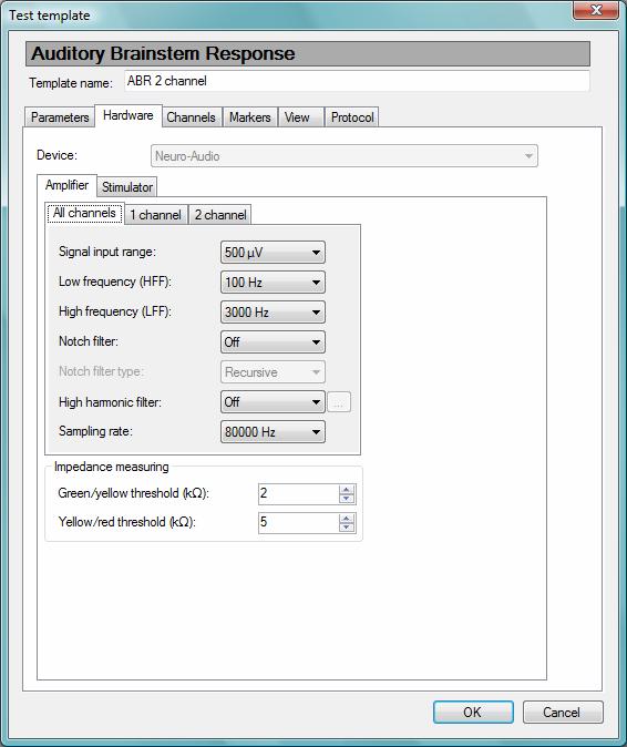 Neuro-Audio.NET (User Manual) Autostop acquisition. If the check box is checked, then the acquisition will be stopped automatically when the preset autostop parameters are carried out.