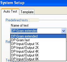 5.3.4 Predefined DP-Test Protocols and how to use these Every protocol/test consists of parameters that may be changed by the user.