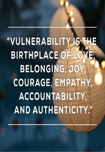 Brene Brown *Feeling Vulnerable and Uncomfortable is Not Just Okay - It s Part of the Process It it were