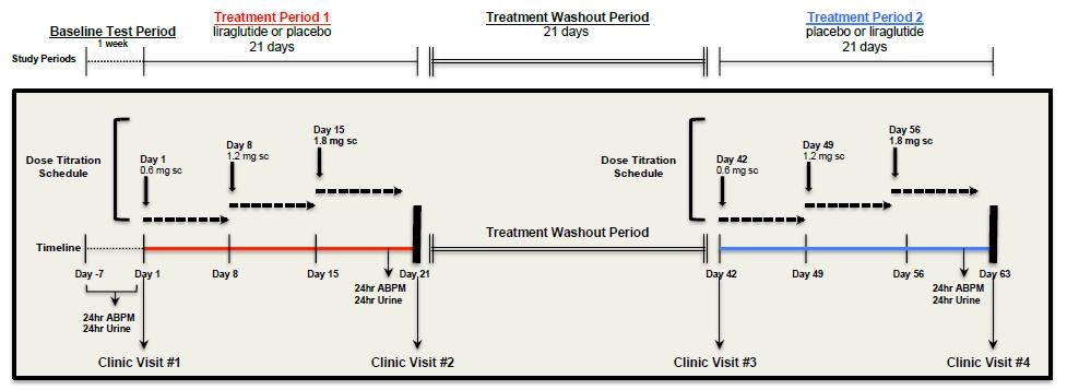 Supplementary Figure 1A. Study Design and Timeline 1A) Patients entered the study during the Baseline Test Period, which occurred -7 to -1 days prior to Treatment Period 1.
