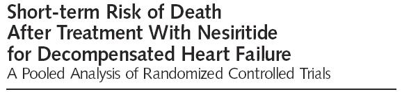 Risk of Nesiritide