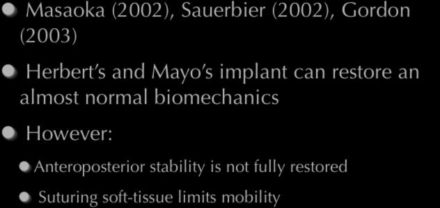 Are ulnar head prosthesis adapted to biomechanics?