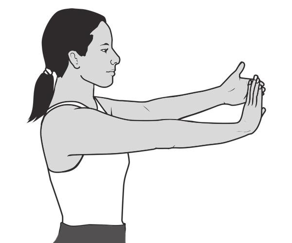 STRETCHING EXERCISES 1. Wrist Extension Stretch 5 reps, 4x a day Equipment needed: None Additional instructions: This stretch should be done throughout the day, especially before activity.