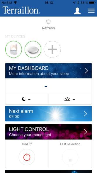 DOWNLOAD YOUR SLEEP DATA DOWNLOAD DATA FROM HOMNI AND A SLEEP SENSOR (DOT OR RESTON) Please ensure Bluetooth connection on your smartphone / tablet is on.
