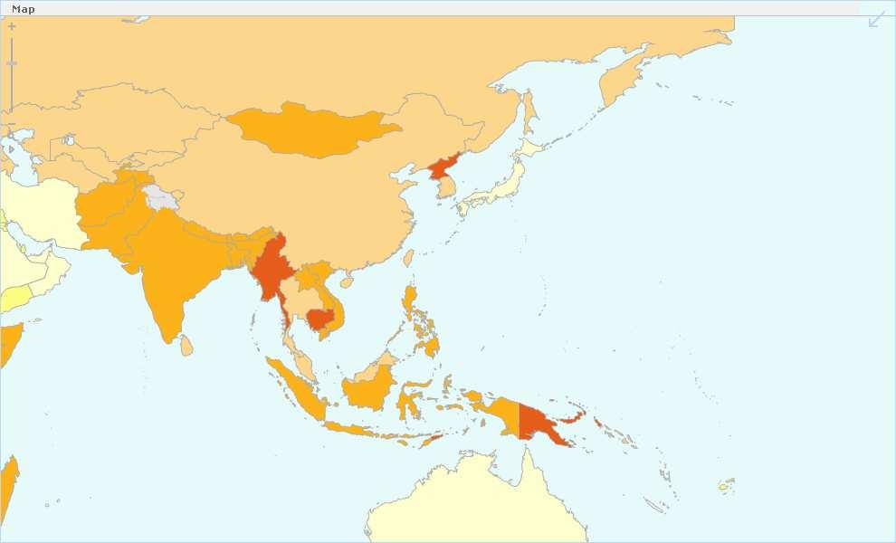 ASIA S HIGHEST INCIDENCES / 100,000 1. Swaziland 1,327 2. South Africa 993 3. Namibia 723 4.
