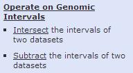 Step 3: Intersect Peaks Between Cell Lines Select Operate on Genomic Intervals and Intersect.