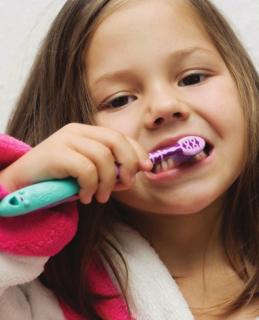 Links between Oral and General Health Brush your children s teeth for them until they are able to write their own name.