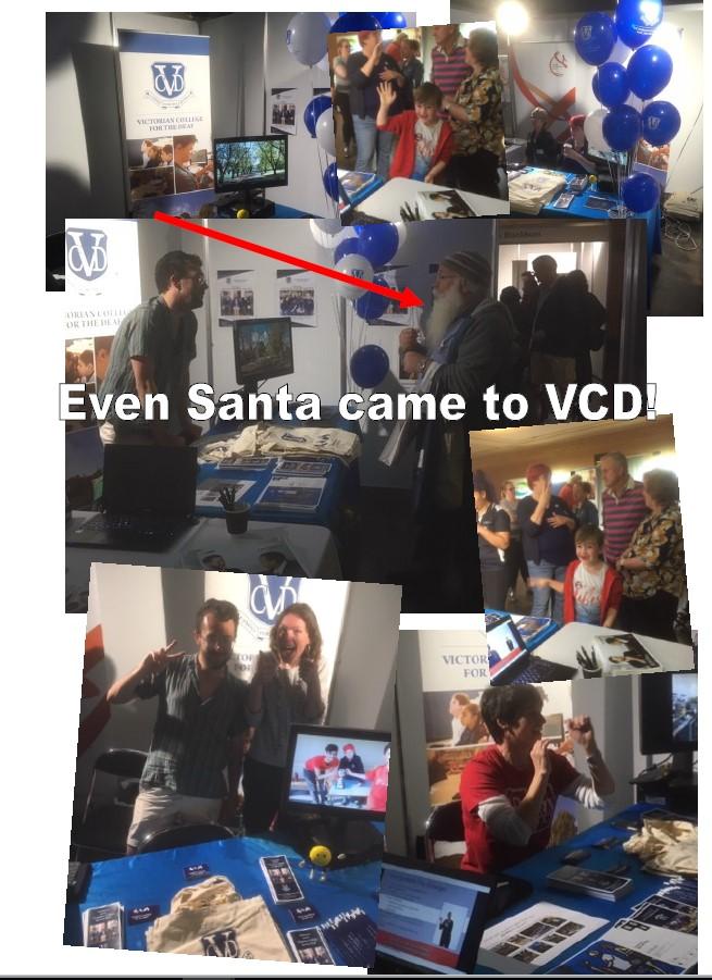 VCD Programmes and Events VCD had a stall at the Deaf Expo held at the Melbourne Town Hall on Saturday, 10th