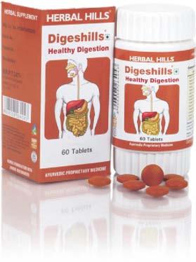 Jeera Stimulates digestion and reduces abdominal distension & discomfort. Healthy Digestion Formula Digeshills 60 Tabs.