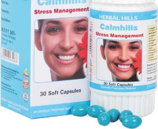 Numerous modern scientific studies support the positive effects of the component herbs to have a calming effect and ease stress. Stress Management Formula Calmhills 30 Soft Caps.