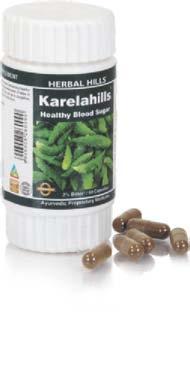 When assayed these capsules contain Bitter NLT 2%. Ayurveda describes Karela to be a bitter tonic to be useful in the management of Diabetes. It has also been backed by modern scientific research.