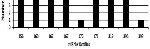 90% Table 1, which is in agreement with the previous results [13]. The length of the 48 predicted mirnas ranged from 18nt to 22nt. All the MFEI of these hairpin structures were over 0.