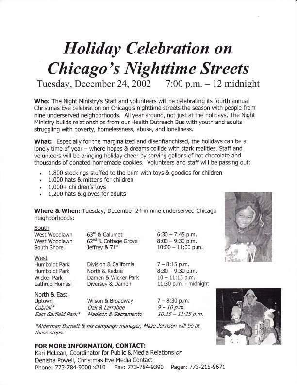 Holiday Celebration on Chicago's Yishttime