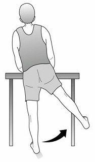 Move your leg out to the side and then back 2. Keep your knee straight and your toes pointed ahead 3. Relax and repeat 4. Perform 30 repetitions, resting as needed. 5.