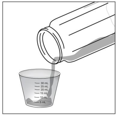 Preparing a dose of REYATAZ oral powder mixed with liquid infant formula using an oral dosing syringe and a small medicine cup: Before you prepare a dose of REYATAZ oral powder mixed with infant