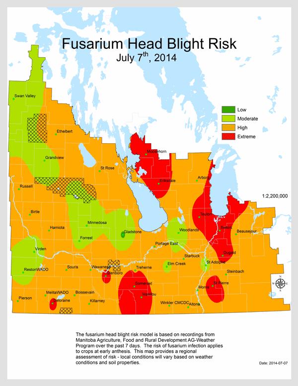 FHB Risk Forecast Based mainly on conditions suitable for F.