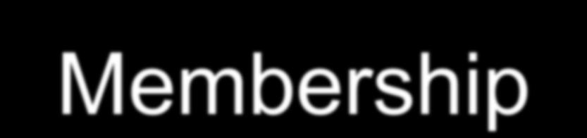Membership Sustaining Membership: $10,000 or more/year Supporting Membership: